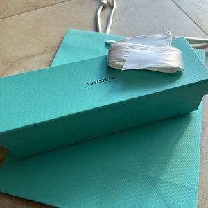 Tiffany & Co Shopping Bag, Ribbon, Box & Logo Tissue Paper
